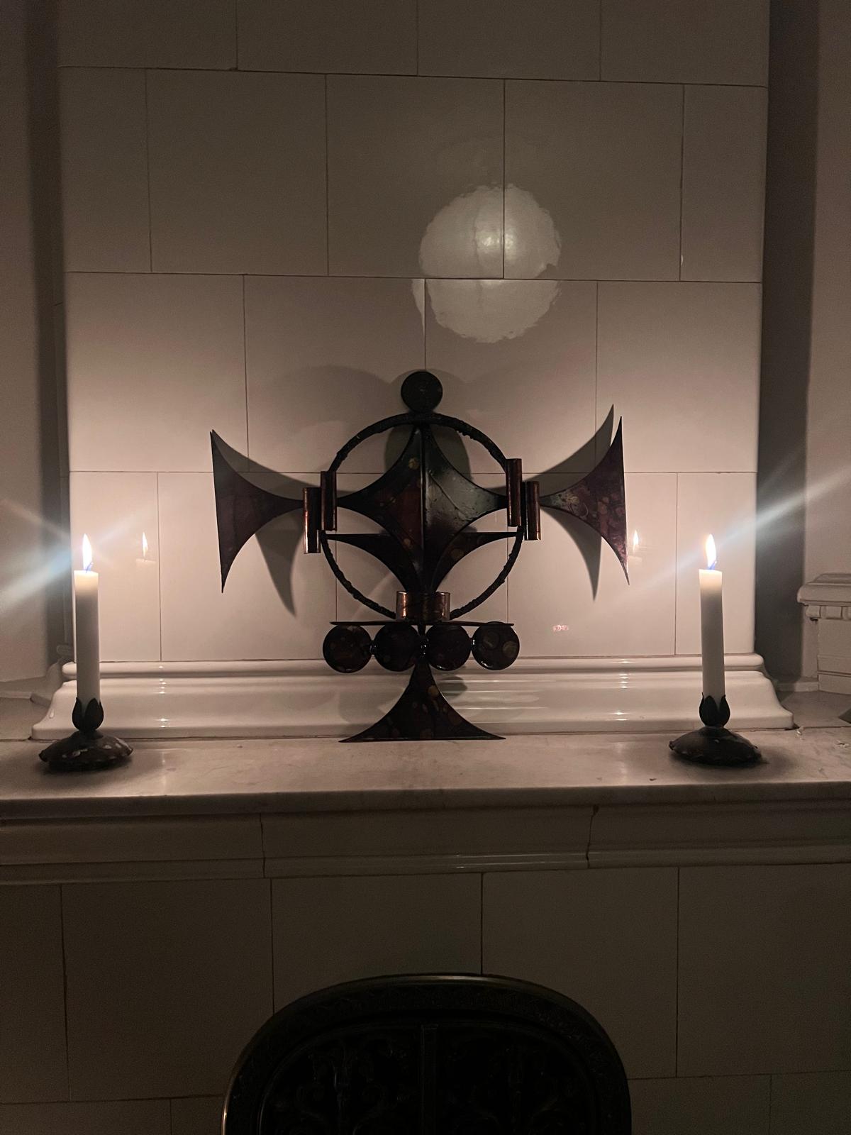 Danish Brutalist Candleholder